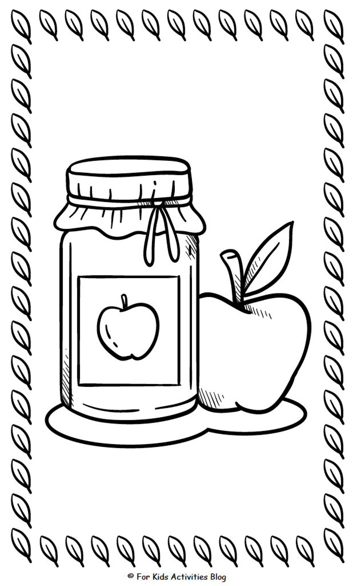 Jumbo Apple Coloring Pages - Etsy