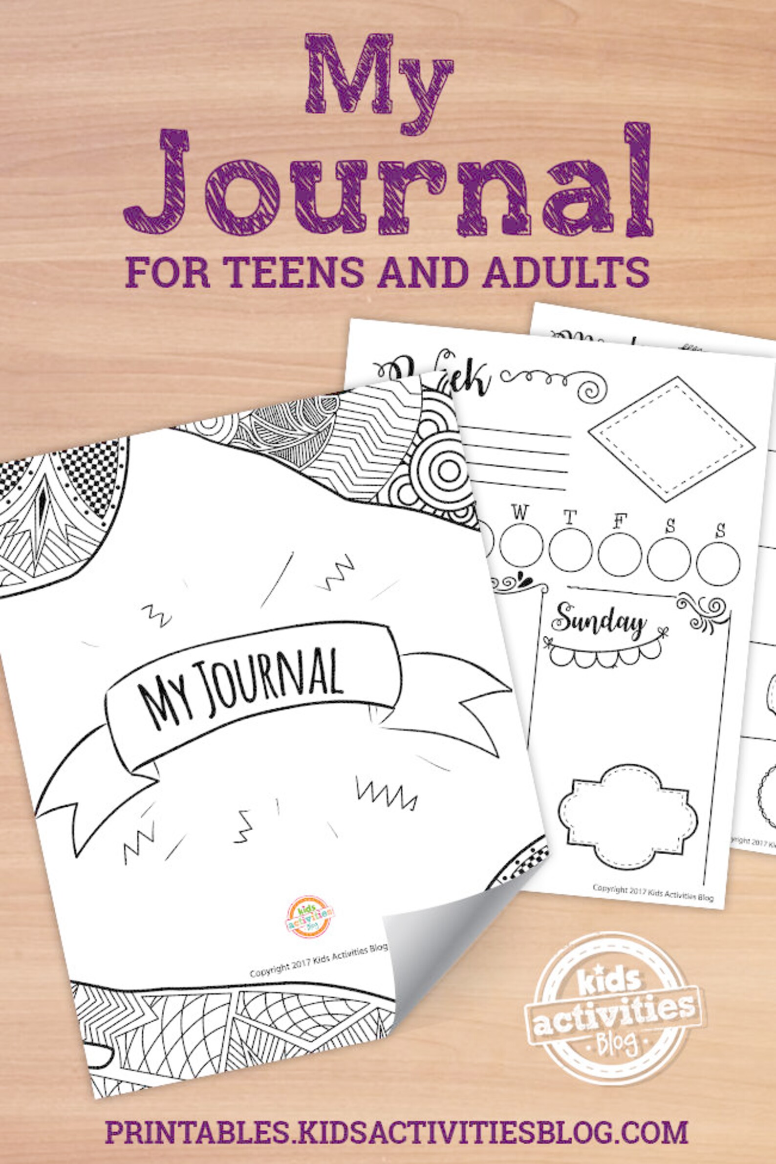 Printable Bullet Journal Pages for Teens and Adults - Etsy