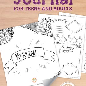 Printable Bullet Journal Pages for Teens and Adults - Etsy