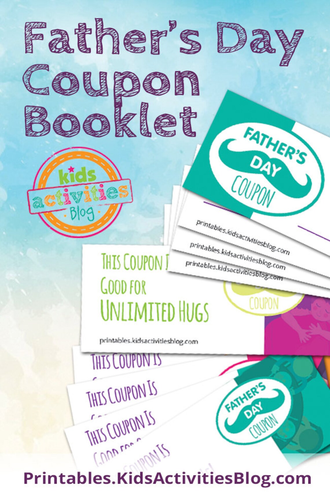 Father's Day Printable Coupon Book for Kids - Etsy