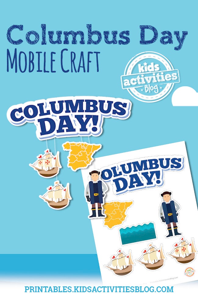 Columbus Day Craft - Printable Mobile for Kids - Etsy