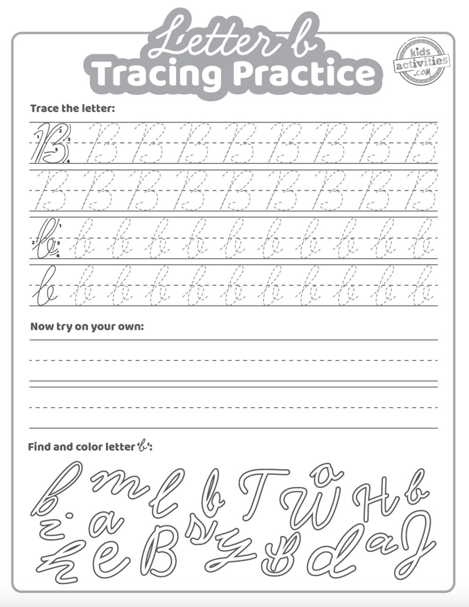 Flash In Cursive Cursive Flash Card Tracing Practice Coloring Pages - Etsy