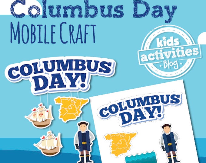 Columbus Day Craft - Printable Mobile for Kids - Etsy