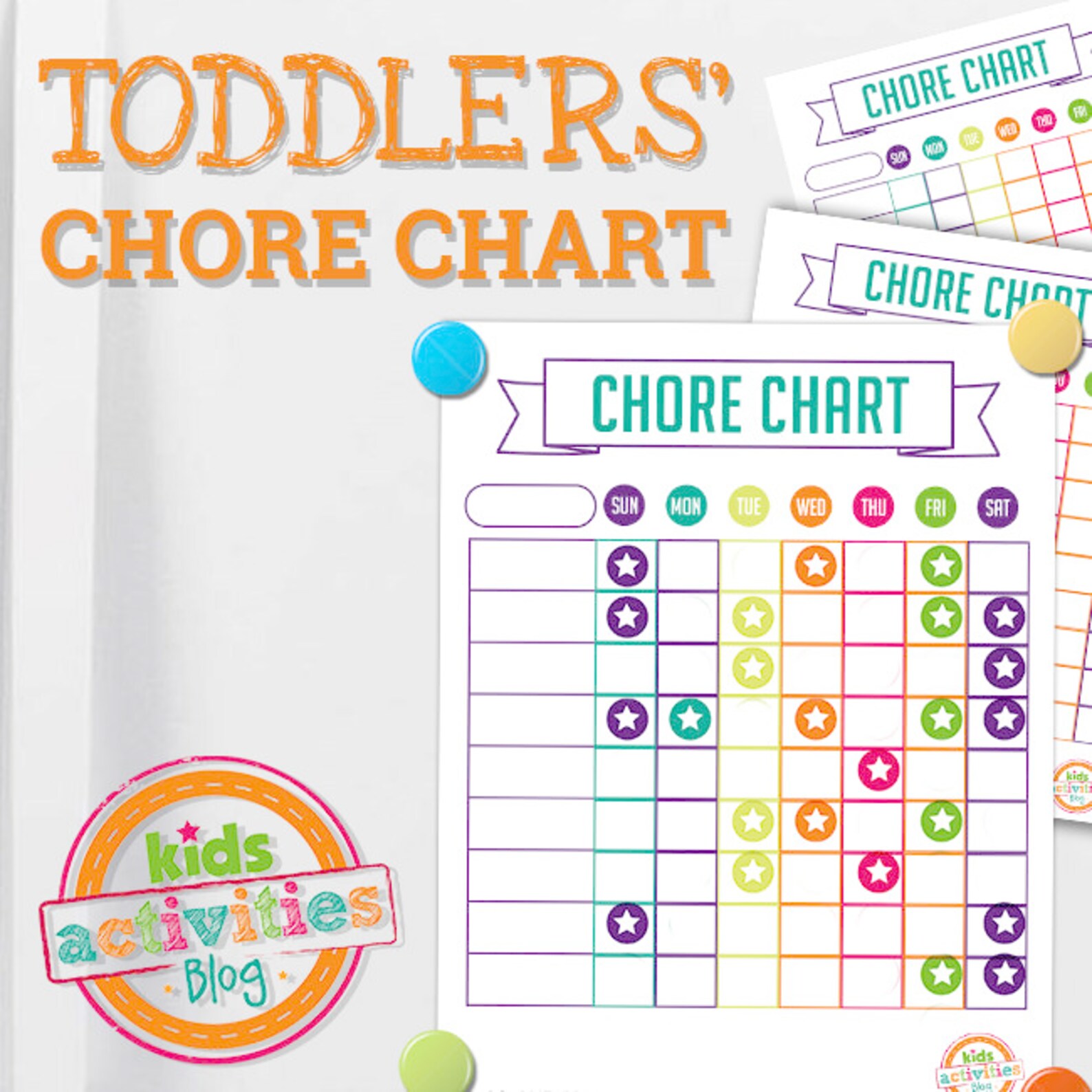 Chore Chart For Toddlers With Printable Sticker Template Etsy Chore Chart For Toddlers With Printable Sticker Template Etsy