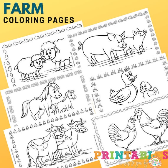 Farm Animal Coloring Pages