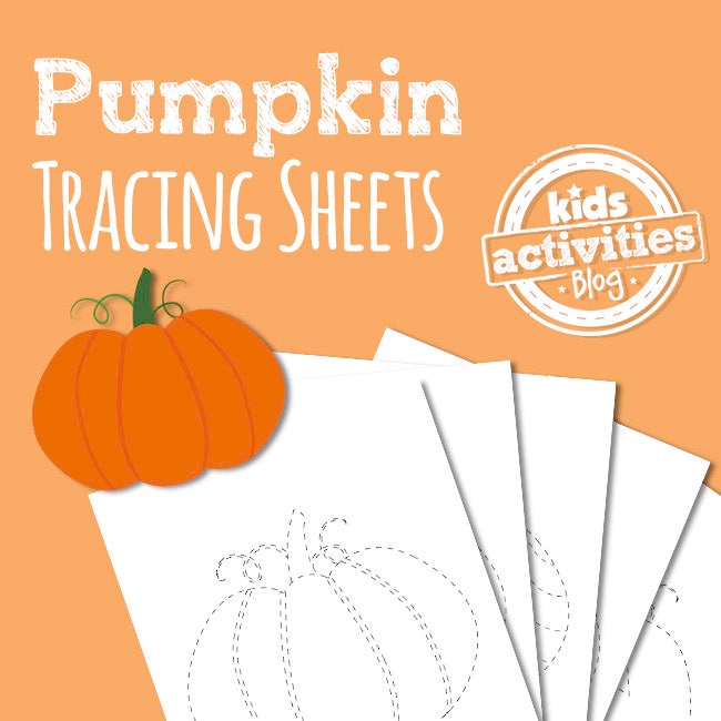 Pumpkin Tracing Sheets Preschool Printable Worksheets for | Etsy