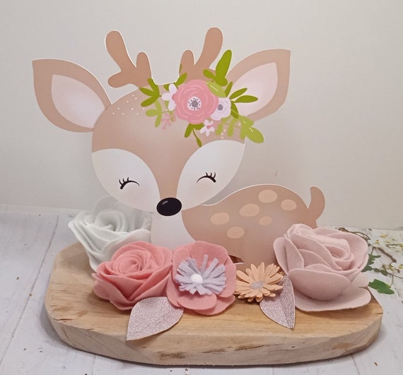 Ancienne Peluche Faon Bambi / Biche, Intérieur En Paille, Années 50, Jouet Vintage