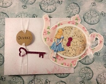 Faire Part Alice Etsy