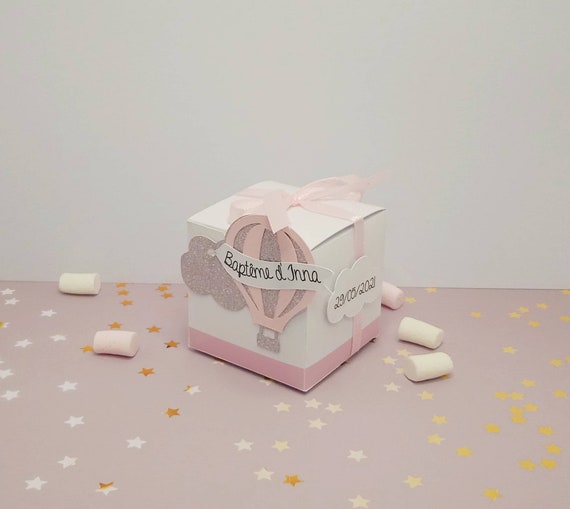 Boite A Dragees Montgolfiere Rose Nuage Couleurs Etsy Boite A Dragees Montgolfiere Rose Nuage Couleurs Etsy