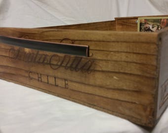 Wooden wine box serving tray!