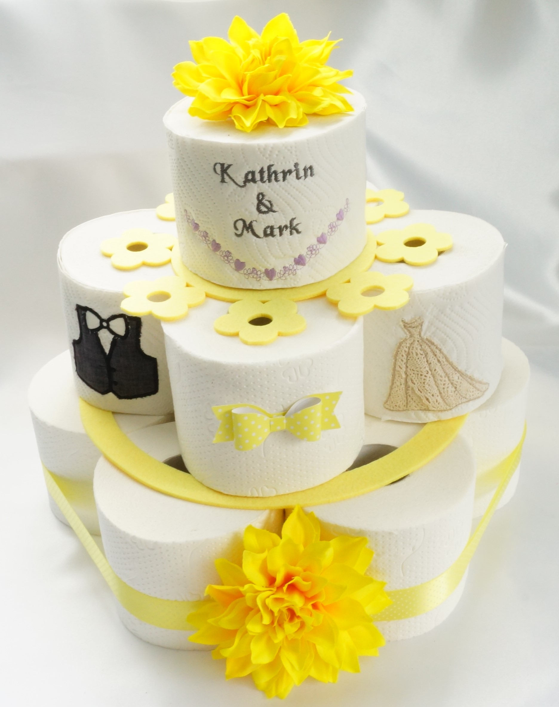 Toilettenpapiertorte Hochzeitstorte Hochzeitsgeschenk Etsy