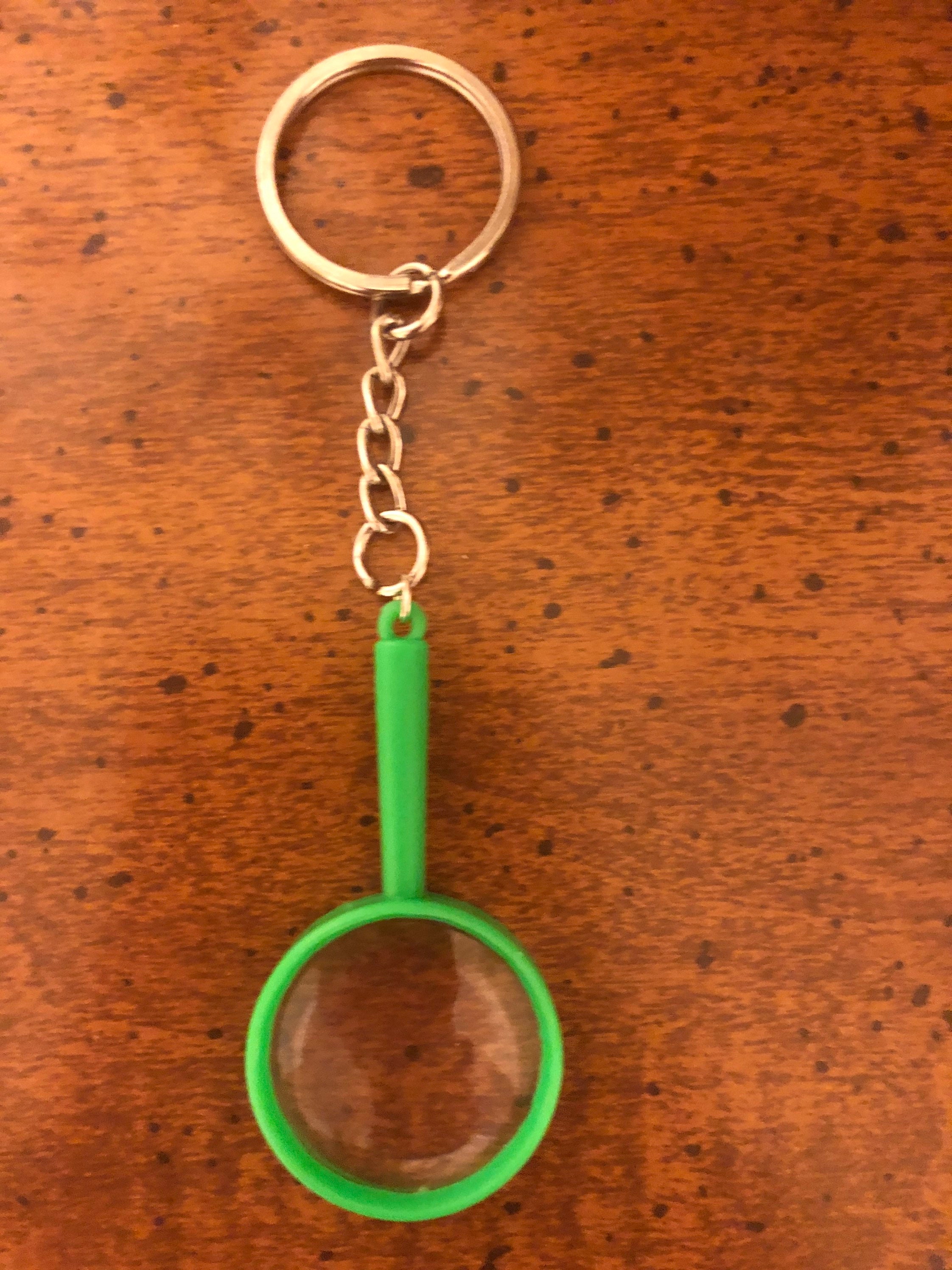 Mini magnifying glass keychain Etsy