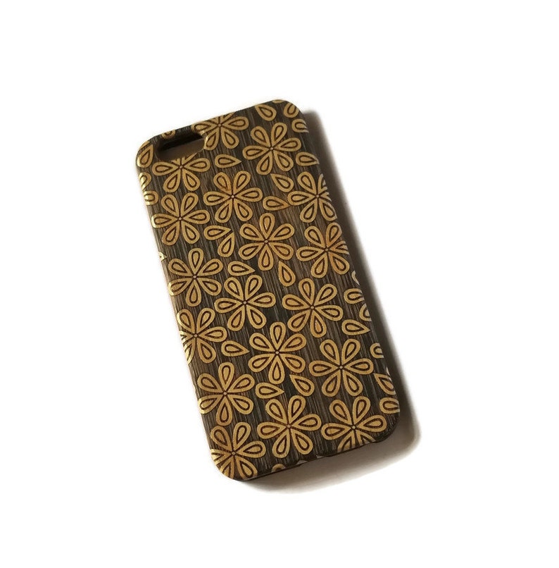 Fantasy Flowers Bamboo Wood Case Iphone 6 Iphone 7 Iphone 7 | Etsy