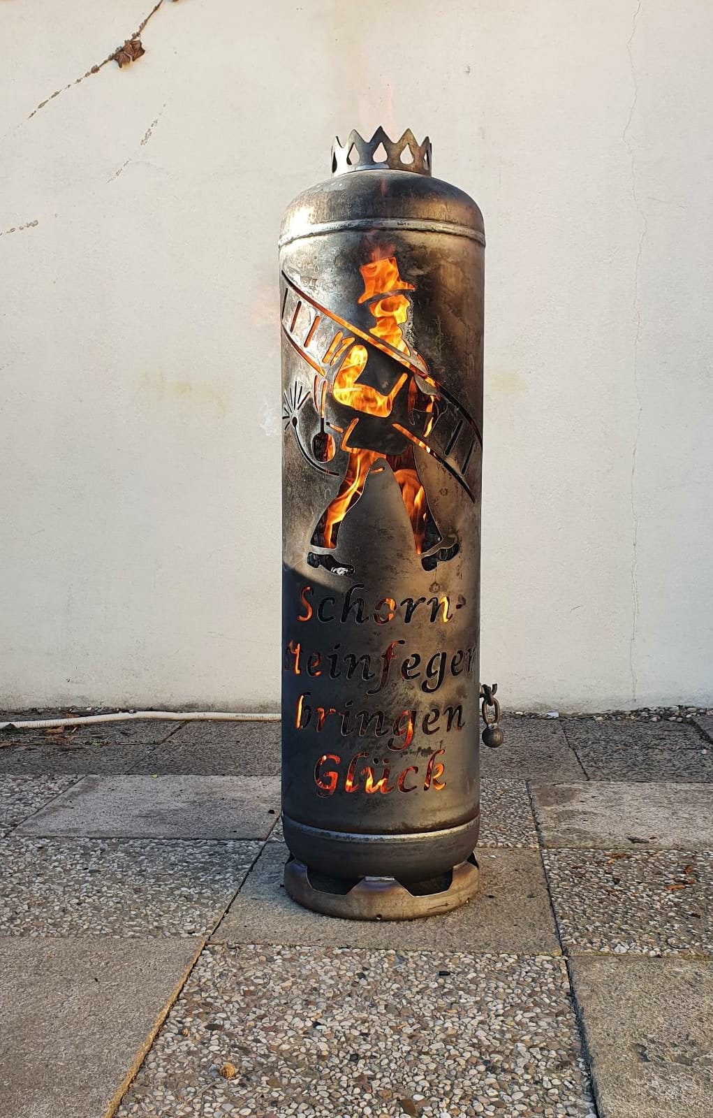 Feuerstelle Schornsteinfeger bringen Glück Feuertonne | Etsy