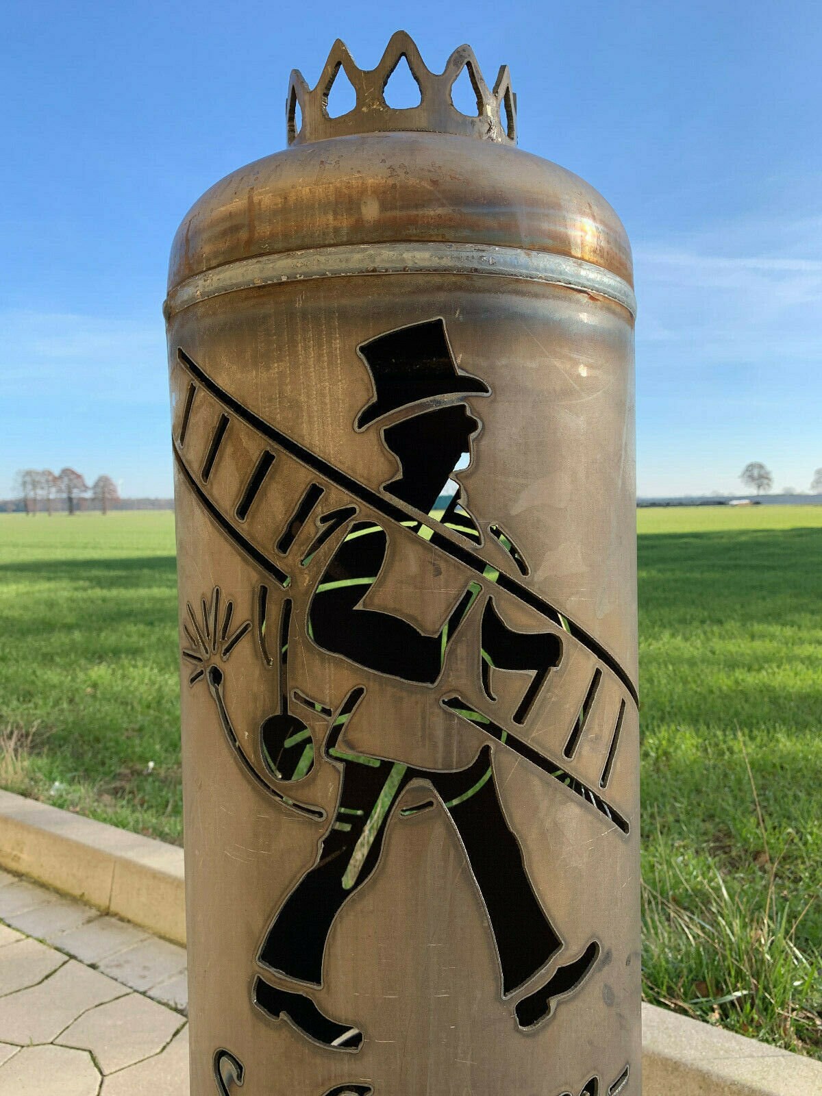 Feuerstelle Schornsteinfeger bringen Glück Feuertonne | Etsy