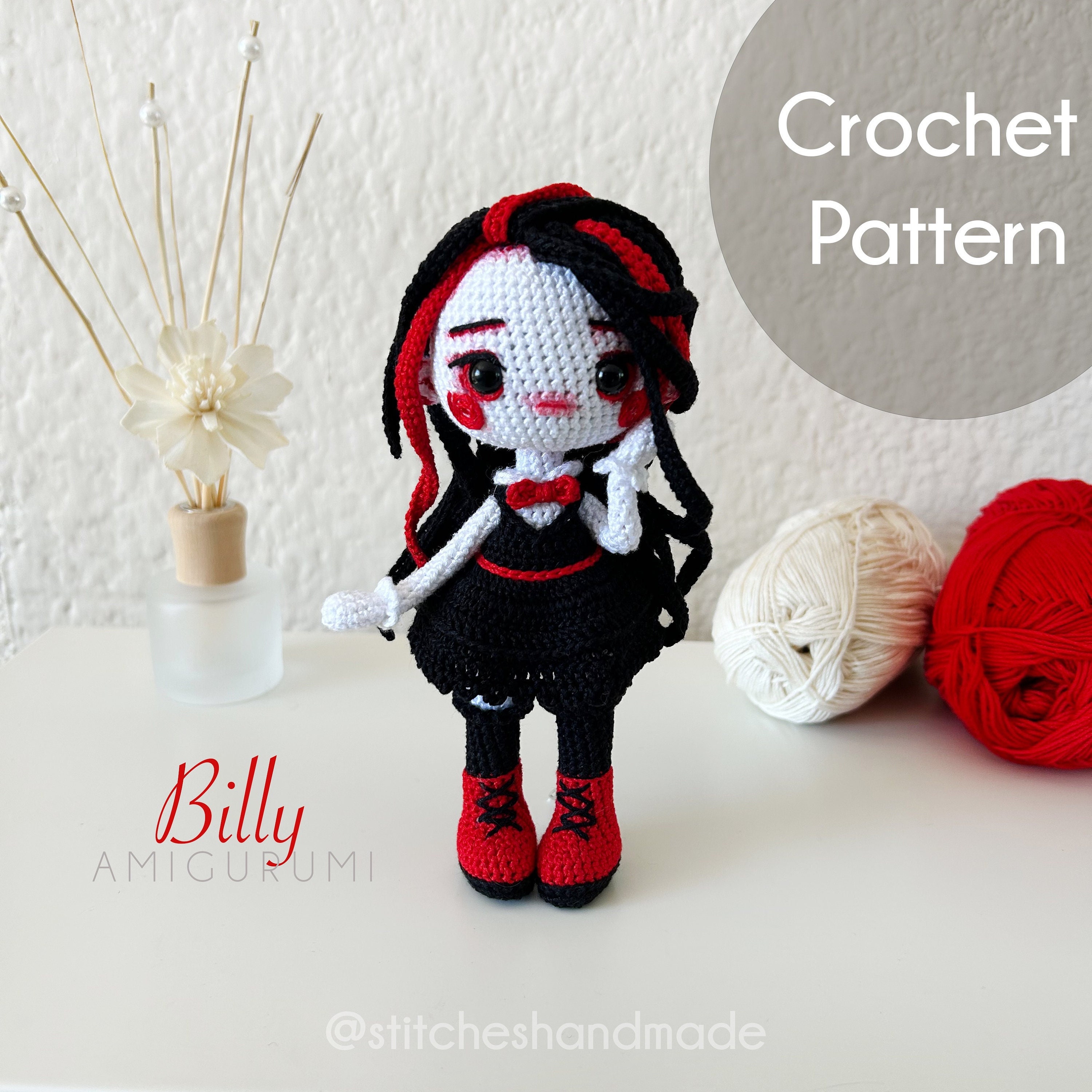 Billy the puppet Amigurumi / PDF pattern / Digital file / saw
