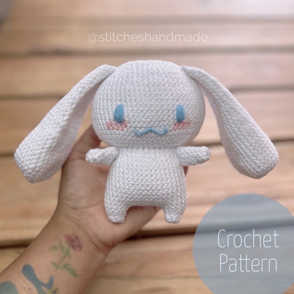 Crochet pattern / Japanese white amigurumi puppy / digital file
