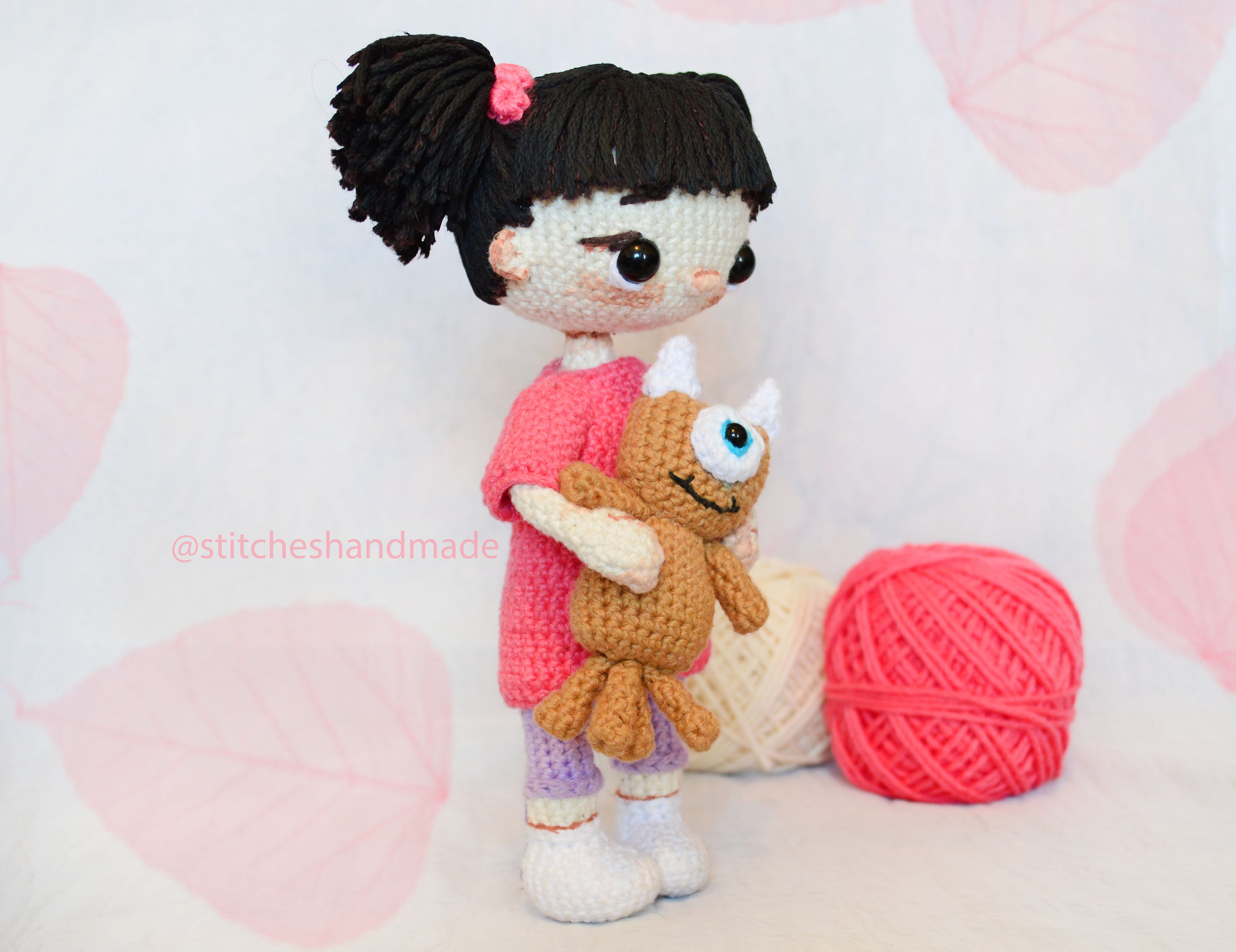 Boo Crochet Patrón en PDF / Boo, Monsters Inc Amigurumi / archivo digital - Etsy México