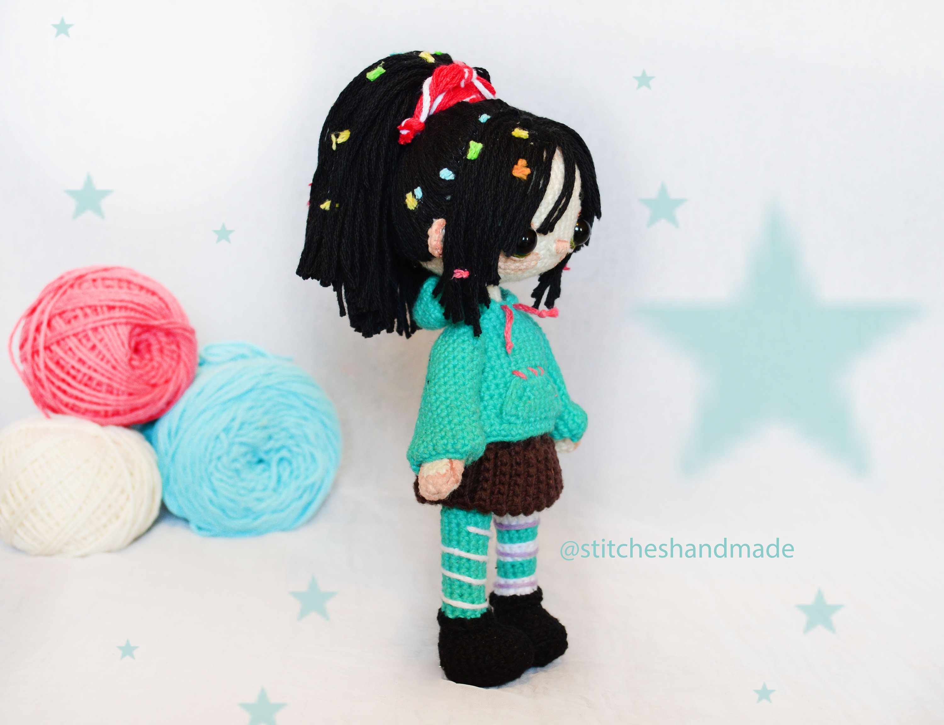 PDF Pattern / Vanellope - Wreck It Ralph / Digital File - Etsy