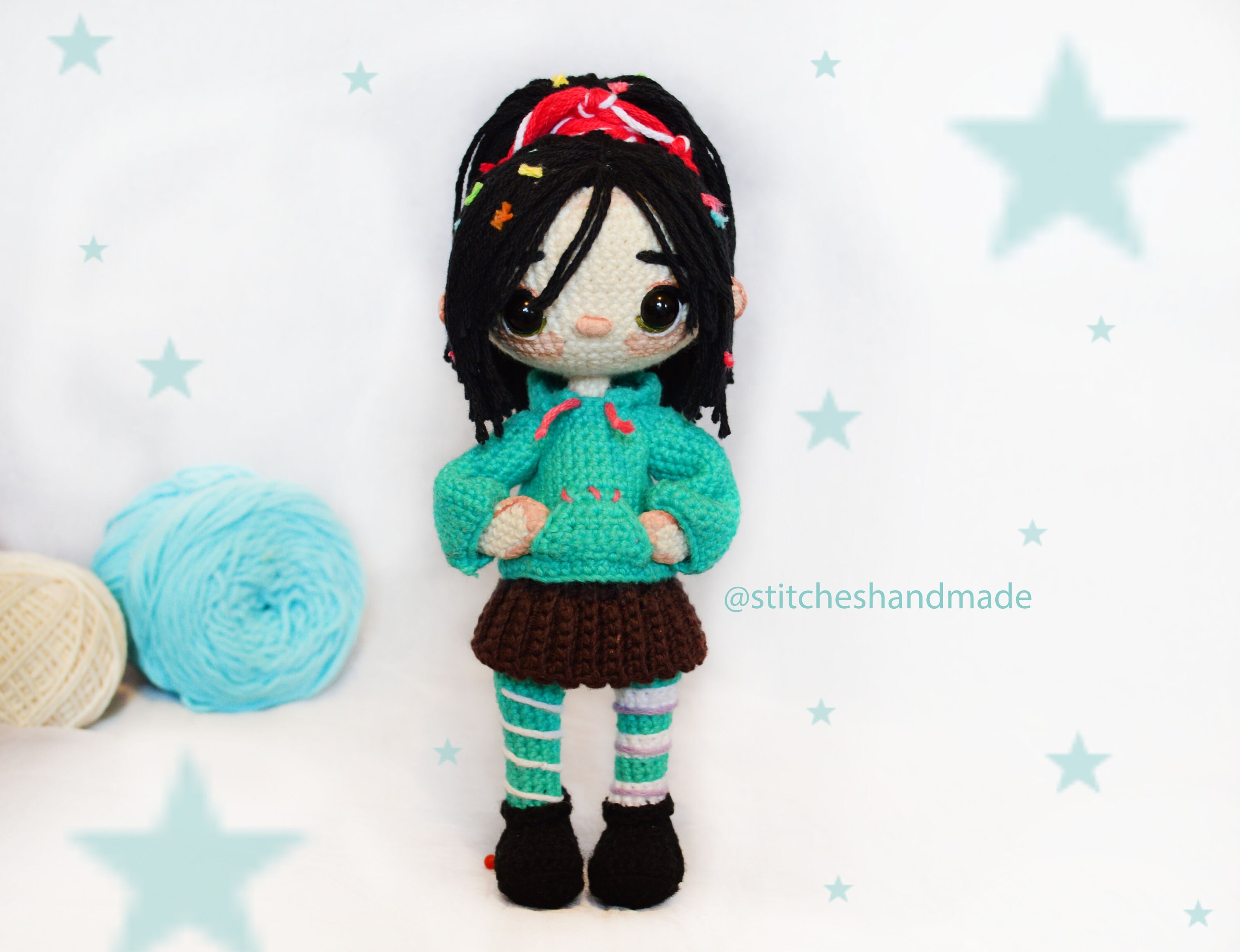 PDF Pattern / Vanellope - Wreck It Ralph / Digital File - Etsy