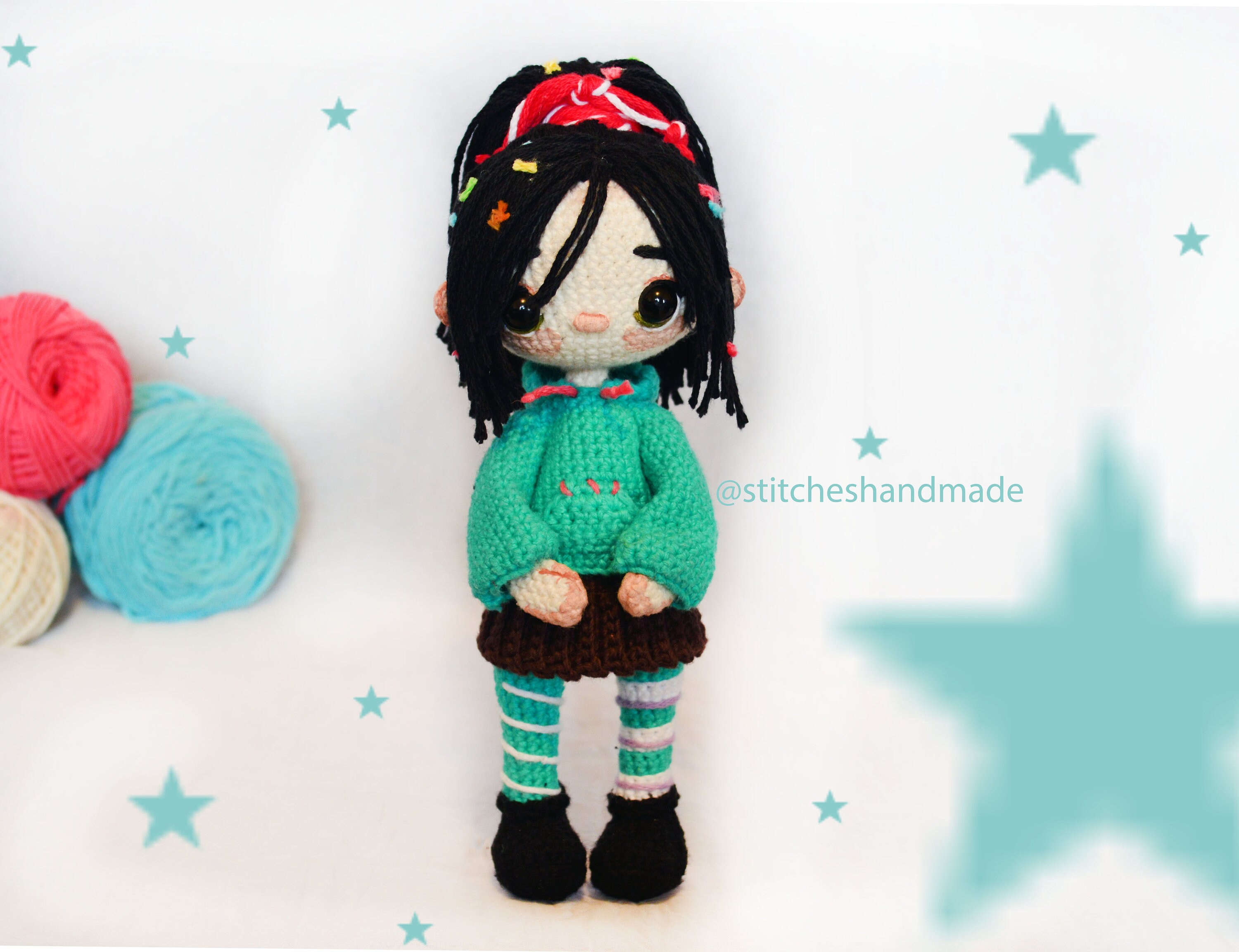 PDF Pattern / Vanellope - Wreck It Ralph / Digital File - Etsy