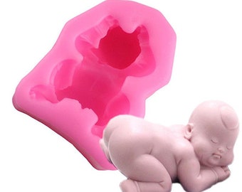 Moule en silicone pour bébé, moisissure pour bébé, moisissure pour bébé endormi