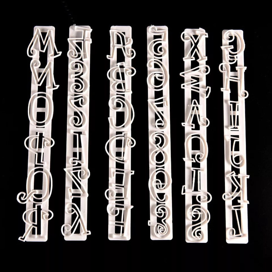 Alphabet and Number Cutter Set, Alphabet Cutter, Numbers Cutter - Etsy