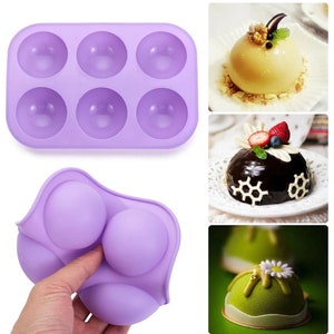 6 Cavity half ball chocolate mold, chocolate mold, diy mold, chocolate mold