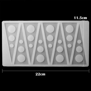 Triangle Circle Chocolate Mold, Food Grade Silicone Dessert Mold