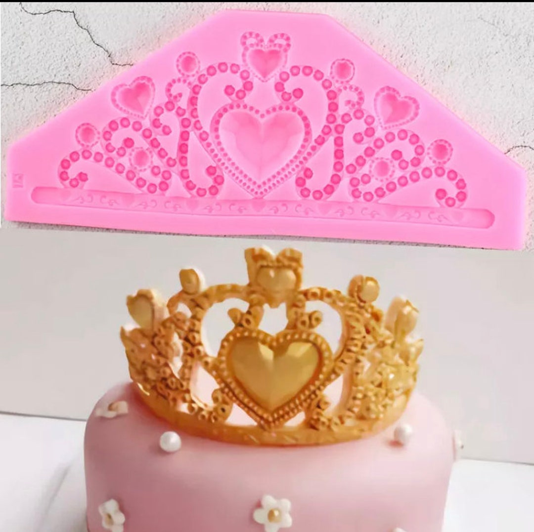 Tiara Princess Crown Mold, Princess Crown Mold, Silicone Mold, Fondant