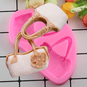 Purse bag silicone mold fondant sugarcraft mold diy