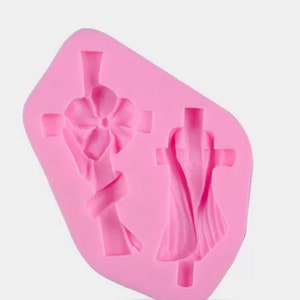 Cross silicone mold, Diy cross mold, sugarcraft silicone mold