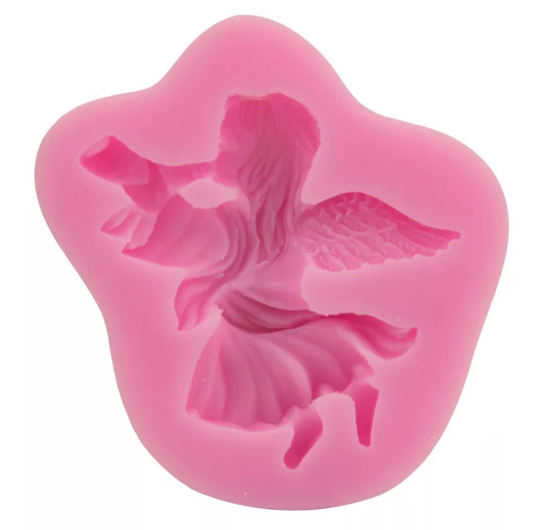 Angel Trumpet Mold, Trumpet Silicone Mold, Angel Mold, Fondant Mold