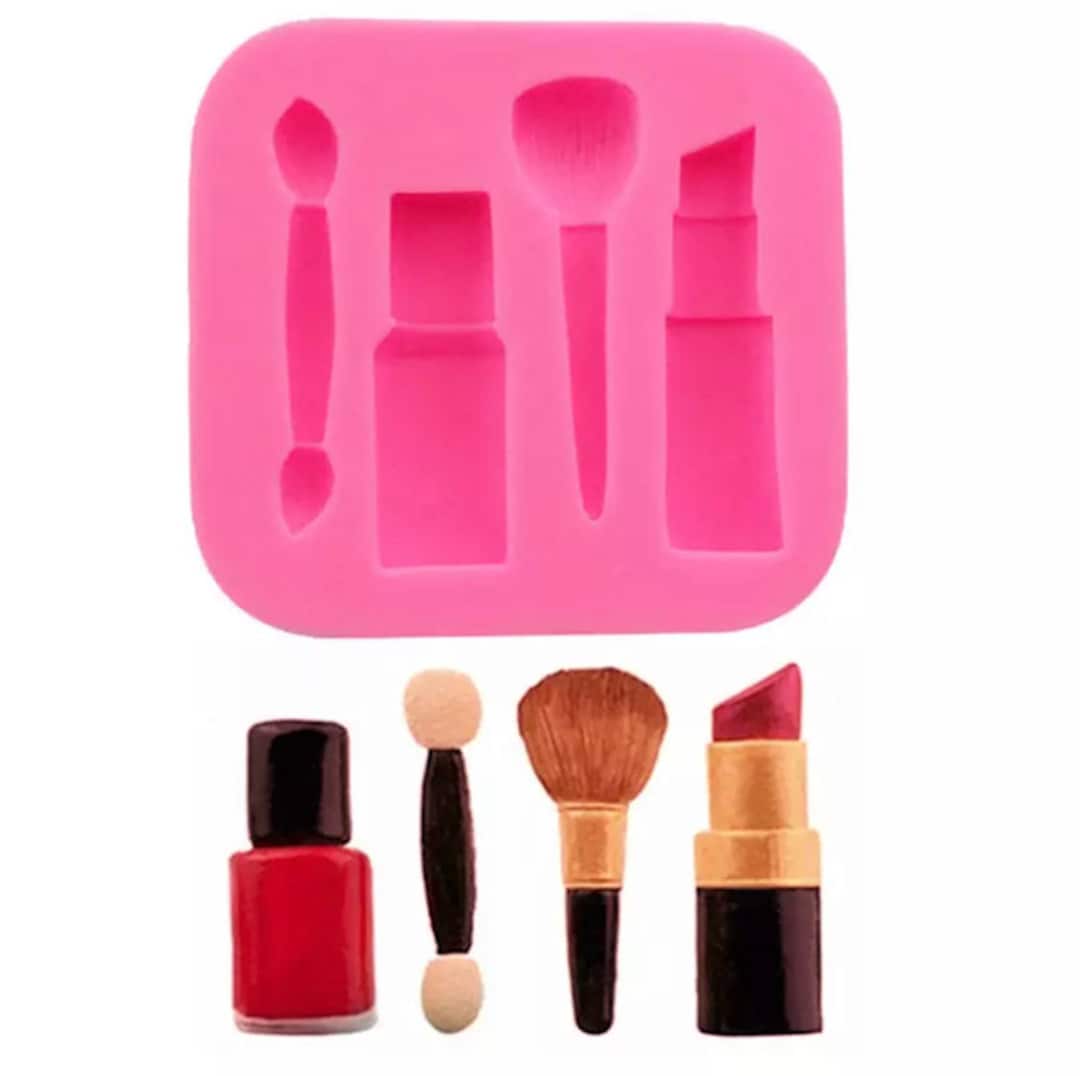 Lipstick Mold, Makeup Silicone Mold, Brush Mold, Fondant Mold