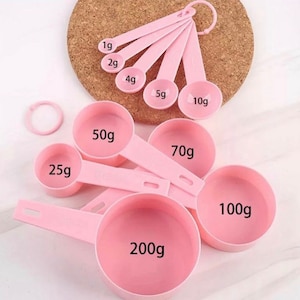 10pcs measuring cups and spoons, measuring cups, measuring spoons, plastic cups and spoons