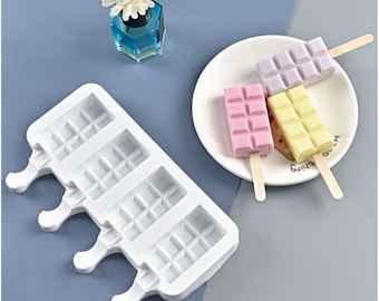 Popsicle mold 4 cavity, Mini mold, Cakescicle mold, cake pop, cakesicle, ice cube mold