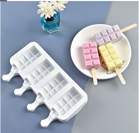 Popsicle mold 4 cavity, Mini mold, Cakescicle mold, cake pop, cakesicle, ice cube mold