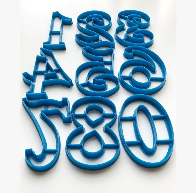 9pcs Number Cutter Extra Large Number Cutter Large Number Etsy