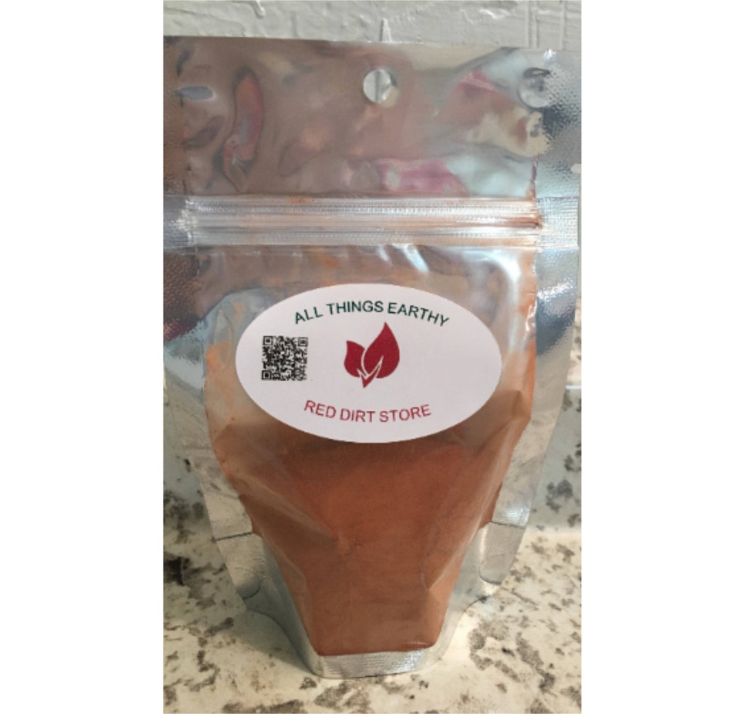 1 Pound Earthy Powder, Red Dirt Edible, Red Clay,Dirt, Edible Clay, Iron,  Natural Iron, Oklahoma Red Dirt, Dried Clay, Powder Dirt, Eat Dirt