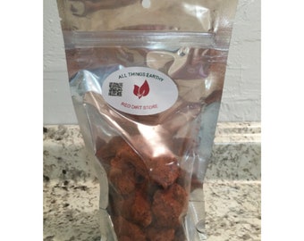 Red Clay,  1/2 lbs Earthy Chunks, Red Dirt Edible, Rain Dirt, Clay, Natural Iron, Oklahoma Red Dirt,Dried Clay, Dirt, Eat Dirt, Detox, Vegan