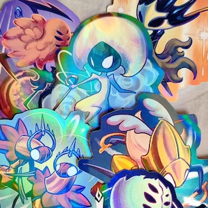 Hollow Knight Silksong - Holographic Stickers