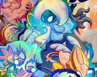 Hollow Knight Silksong - Holographic Stickers