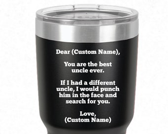 gift for uncle, personalized uncle gifts, best uncle ever, uncle tumbler, uncle gift, uncle travel mug, uncle birthday, uncle coffee mugs