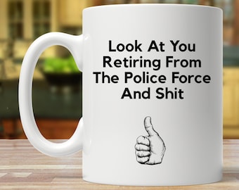 police retirement gift, police retiring gifts, retired police officer gift, gift for retired officer, police force retirement