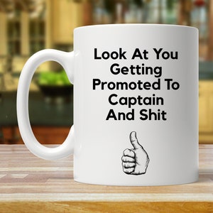 captain promotion, captain gift, funny captain promoted, new captain gifts, captain congratulations, captain joke gag present, captain job image 1