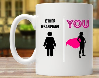 Super-Oma-Kaffeebecher, lustiges Geschenk