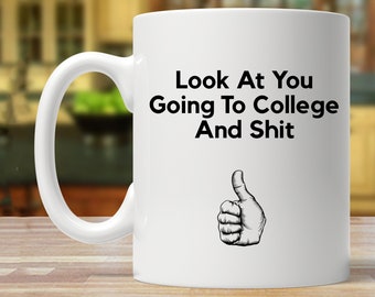 grappig college cadeau, student cadeau, cadeau voor nieuwe student, college cadeau, college mok, grappige student mok
