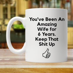 6 year anniversary gift, 6th anniversary gift, six year anniversary gift