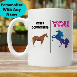 godmother gift, gift for godmother, godmother mug, godmother gift, unicorn godmother mug, unicorn lover gifts, godmother gift ideas