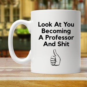 Professor Promotion Geschenk, neuer Professor Geschenk, Professor Geschenke, Professor Tasse, lustige Professor Tassen, Professor Glückwünsche Kaffeetasse